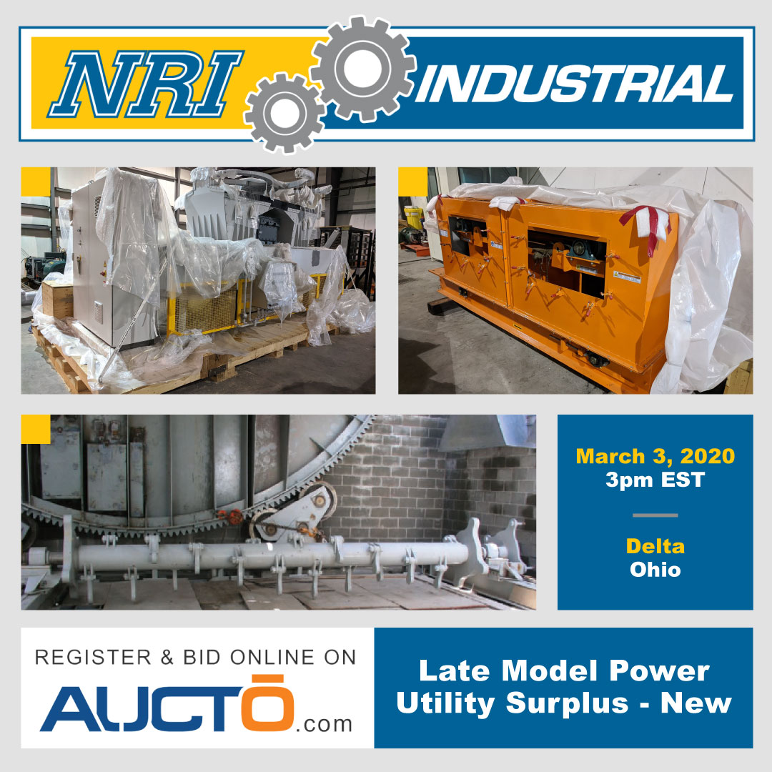 Public Auction Sale Surplus Material Handling Assets To Major